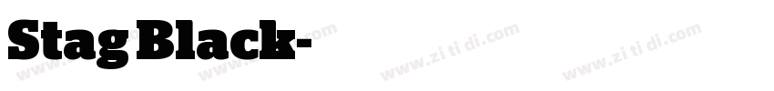 Stag Black字体转换